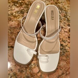 Miss Lola heel mules!!